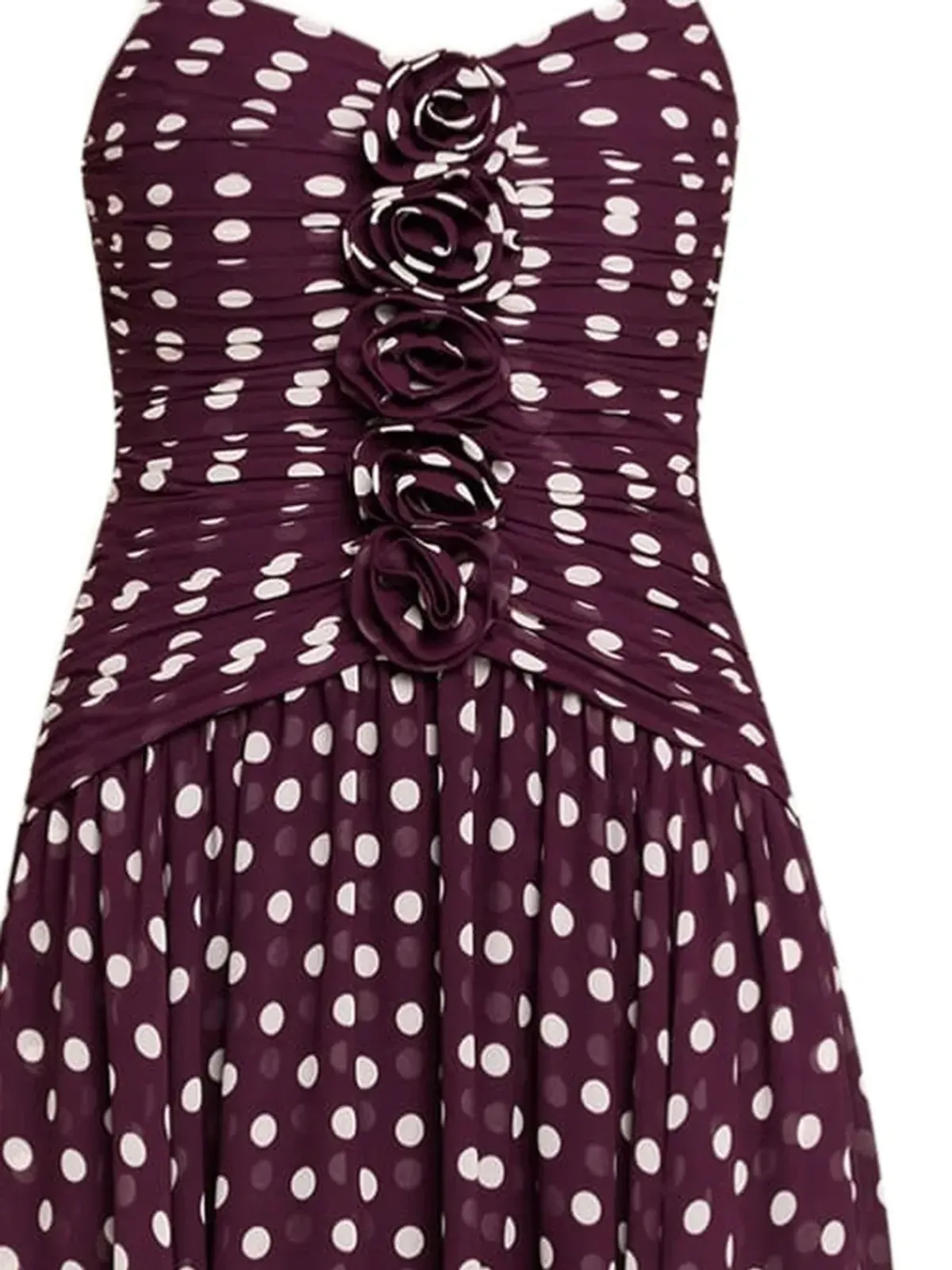Cinq A Sept Camille polka dot ruffle midi dress - 画像2
