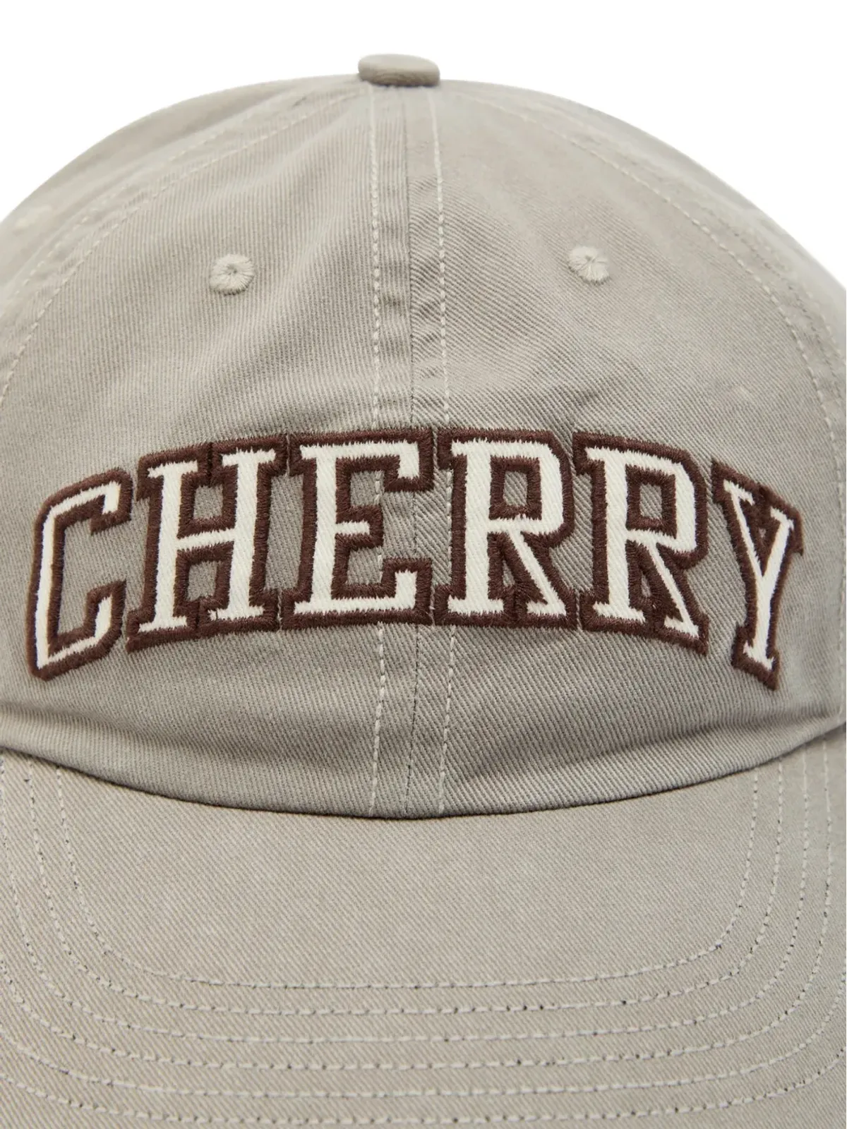 Cherry LA 刺繍ロゴ入りベースボールキャップ - Neutrals - 画像3