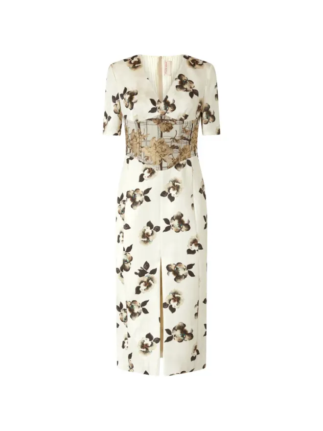Antonio Marras Antonio Marras 花柄 Vネック ミディドレスの商品画像