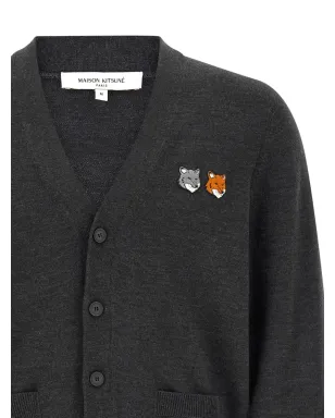 Maison Kitsuné フォックスパッチ Vネック カーディガン - サムネイル3