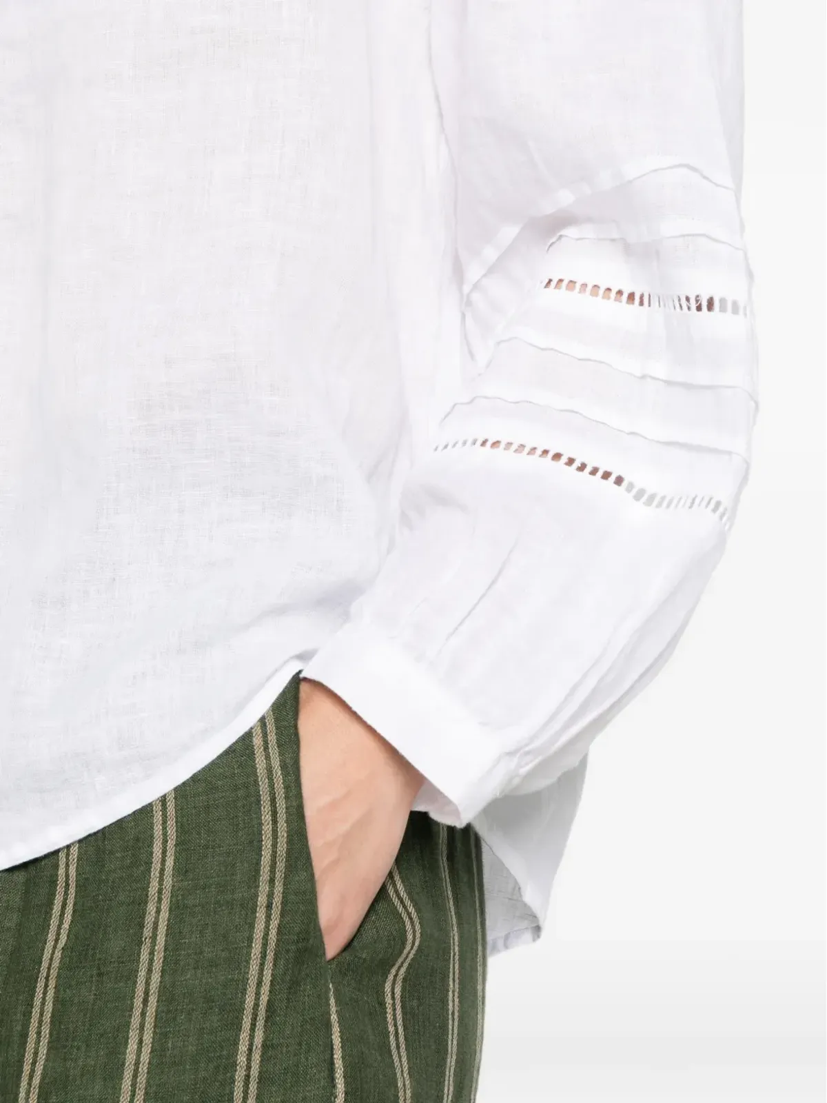 JcSophie Leslie V-neck blouse - White - 画像5