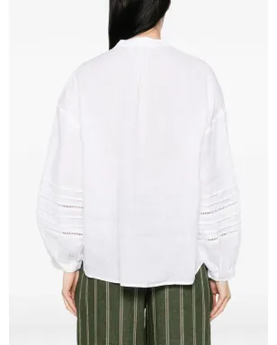 JcSophie Leslie V-neck blouse - White - サムネイル4