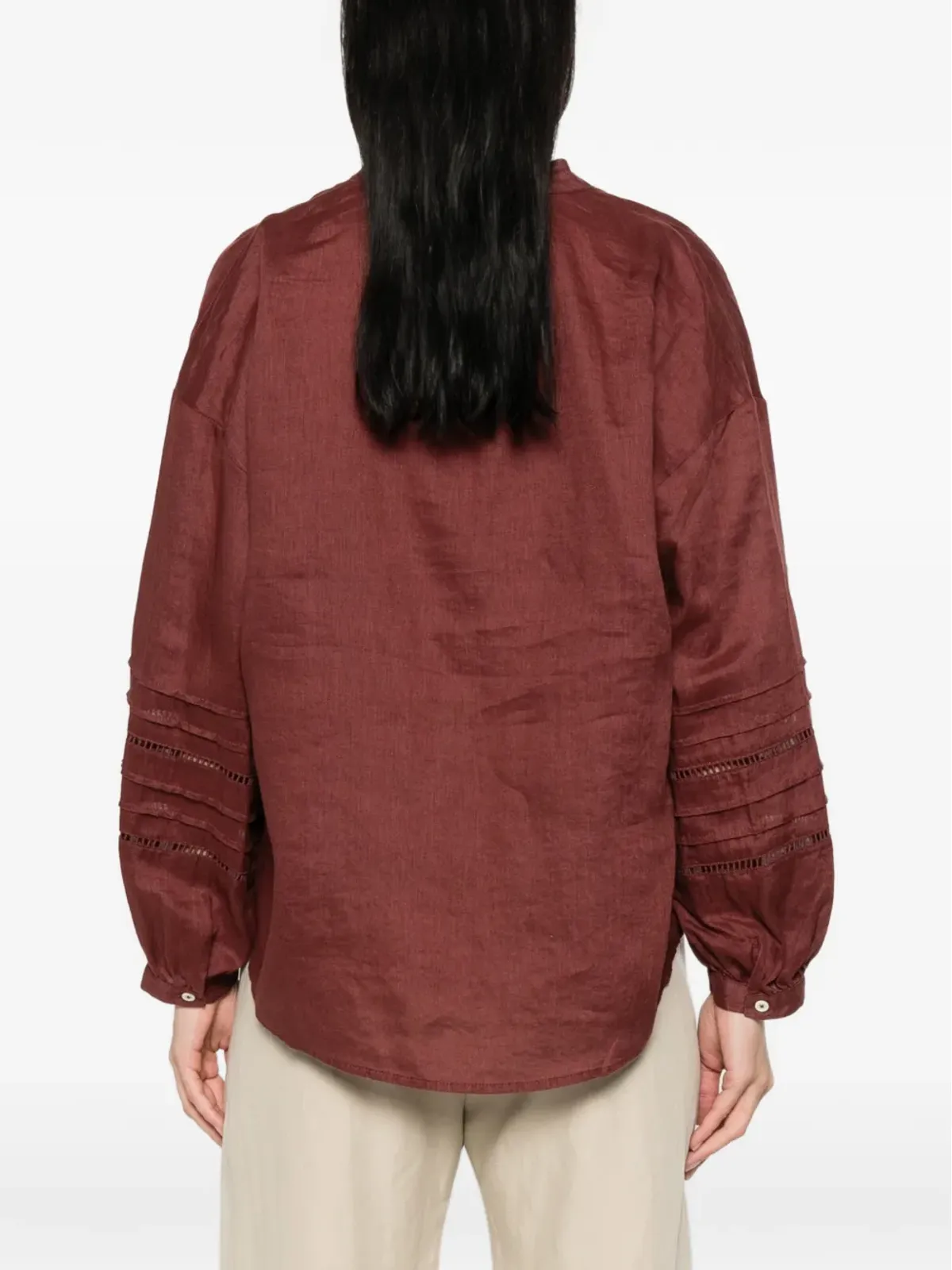 JcSophie Leslie perforated blouse - 画像4