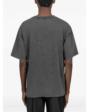 Satisfy ダメージ加工Tシャツ - グレー - サムネイル3