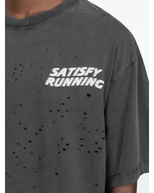 Satisfy ダメージ加工Tシャツ - グレー - サムネイル4