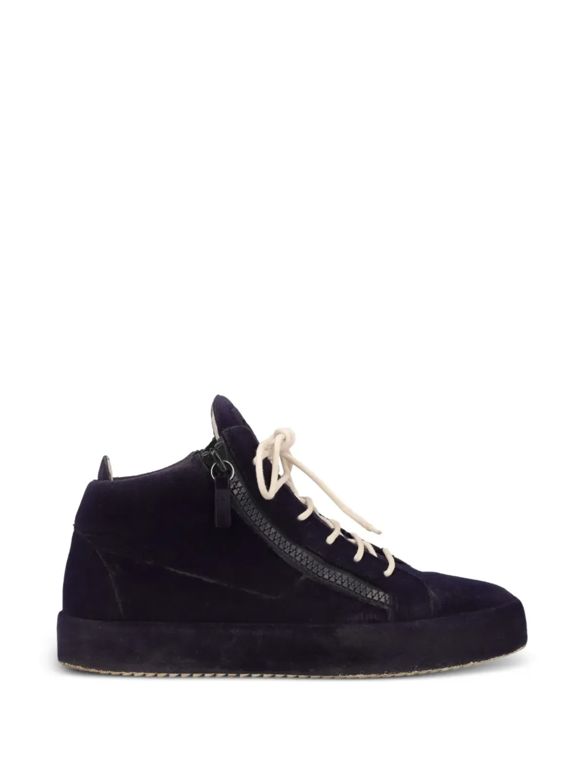 Giuseppe Zanotti Vintage ジップディテール レザー スニーカー - 画像1