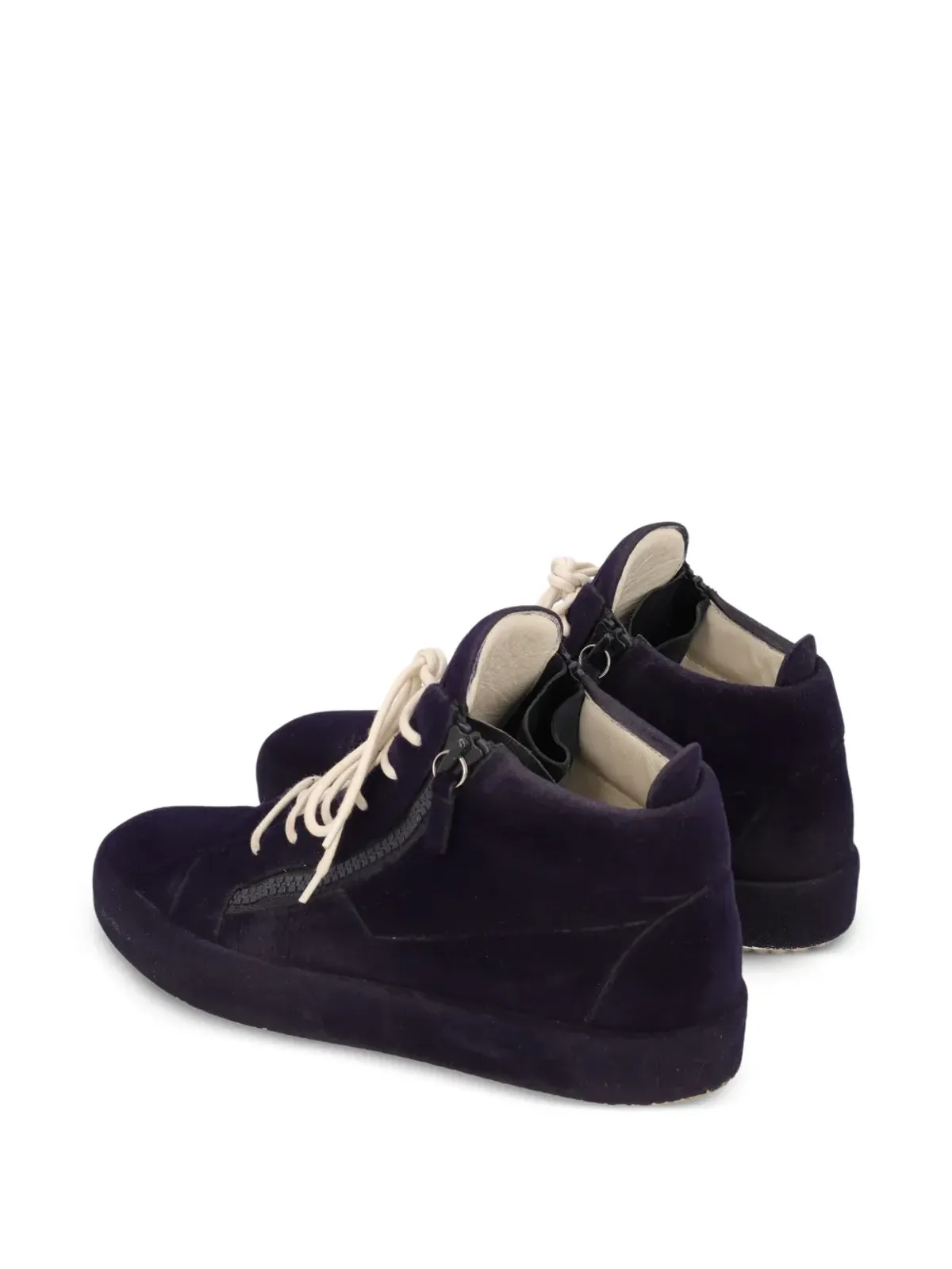 Giuseppe Zanotti Vintage ジップディテール レザー スニーカー - 画像3
