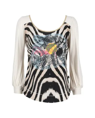 Just Cavalli Vintage ゼブラ柄長袖トップス - サムネイル1