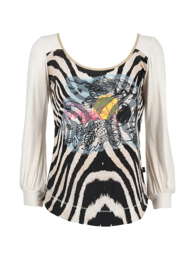 Just Cavalli Vintage Just Cavalli Vintage ゼブラ柄長袖トップスの商品画像
