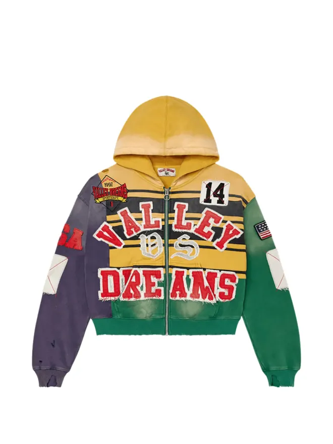 VALE FOREVER VALE FOREVER パネルドジップアップフーディ - イエローの商品画像