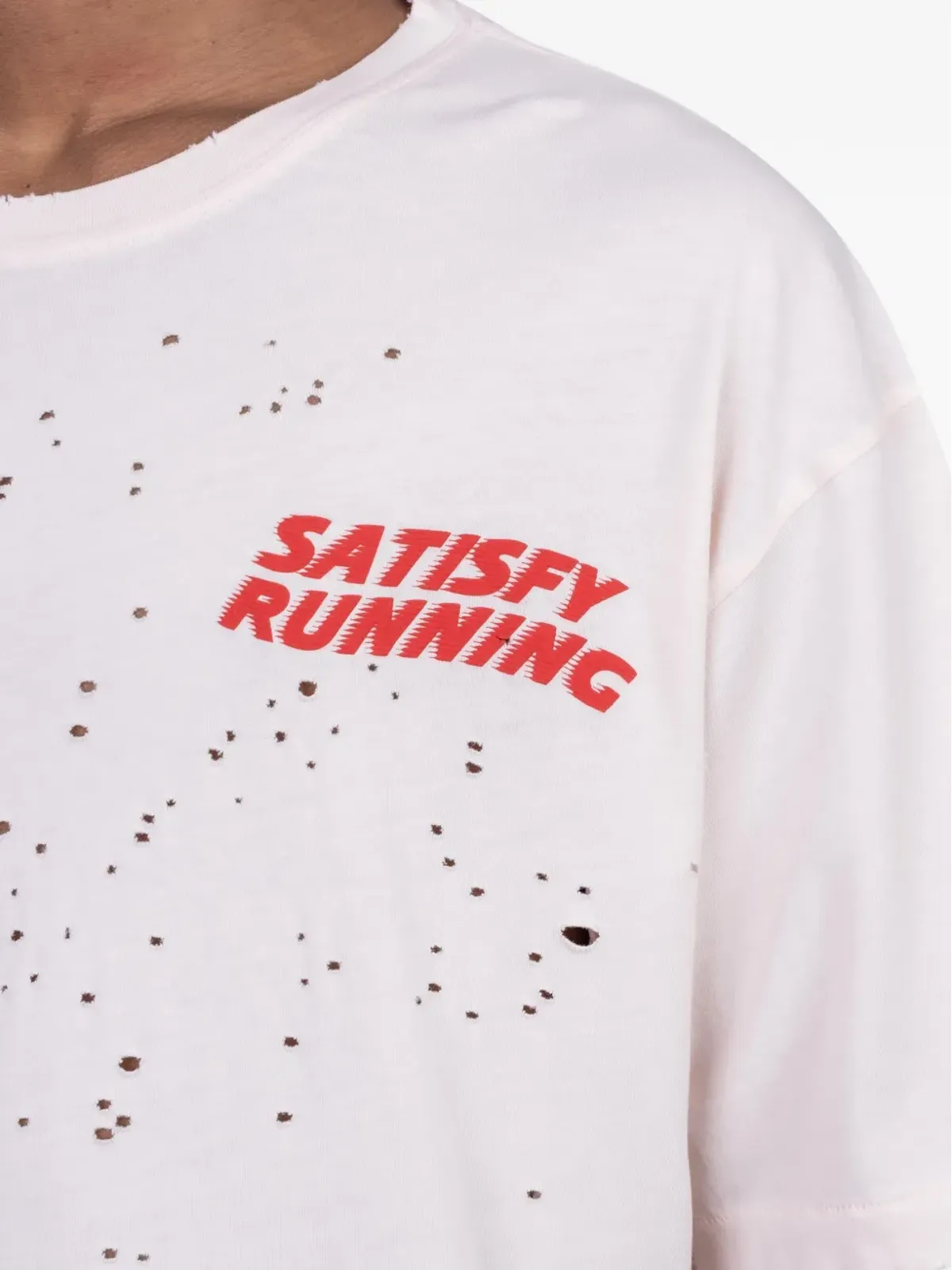 Satisfy ダメージ加工Tシャツ - 画像4