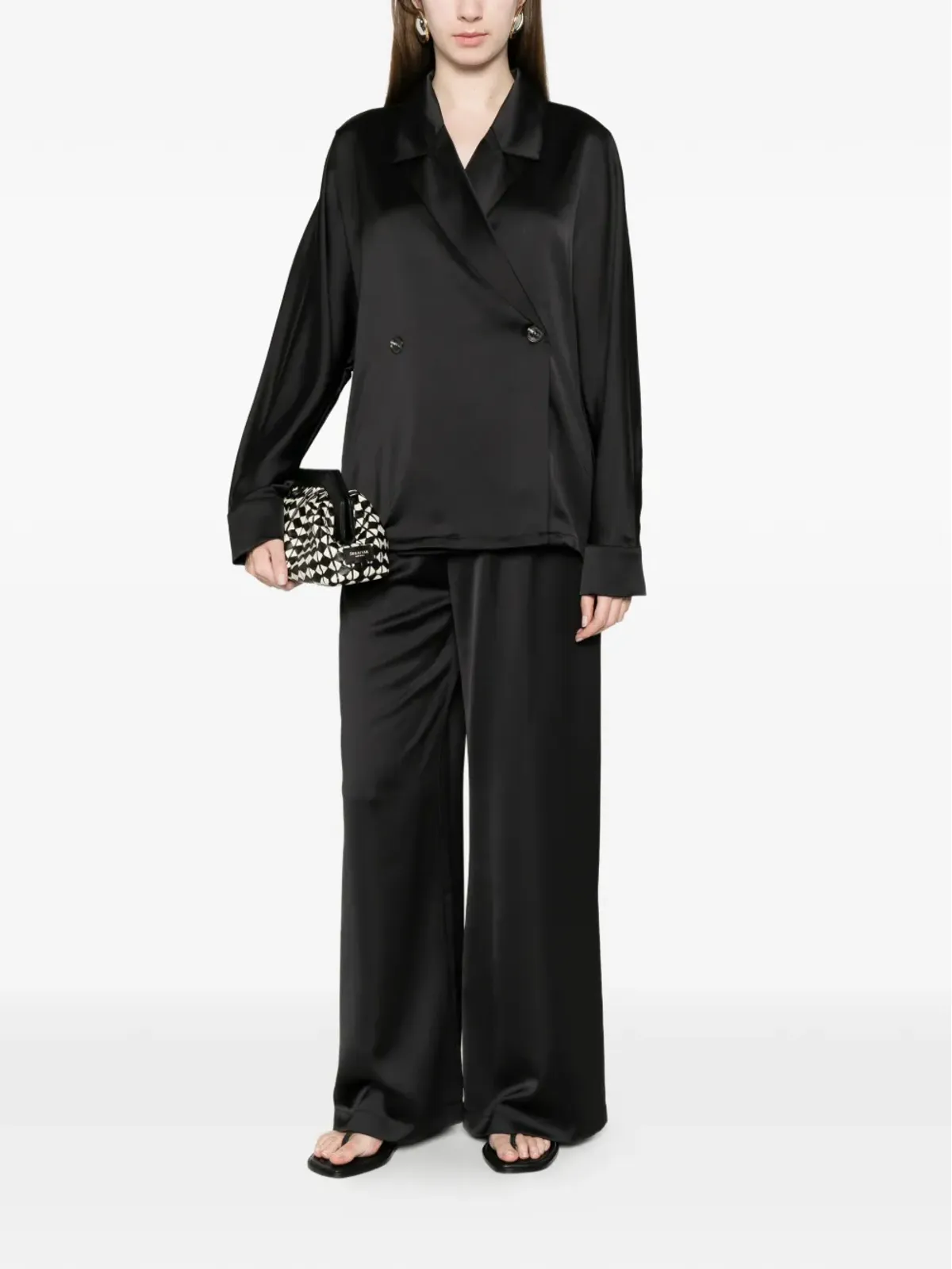 IMPERIAL belted jacket - Black - 画像2