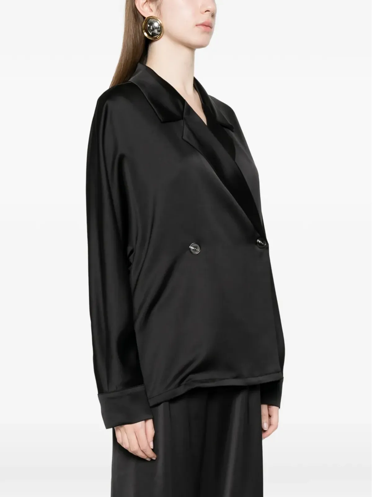IMPERIAL belted jacket - Black - 画像3