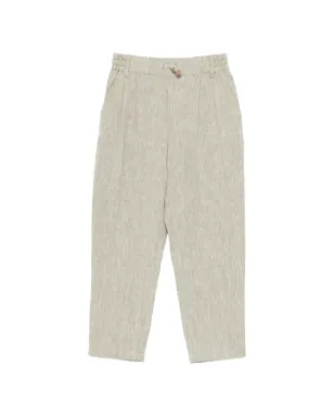 Eleventy Kids ウエストゴムパンツ - Green - サムネイル1