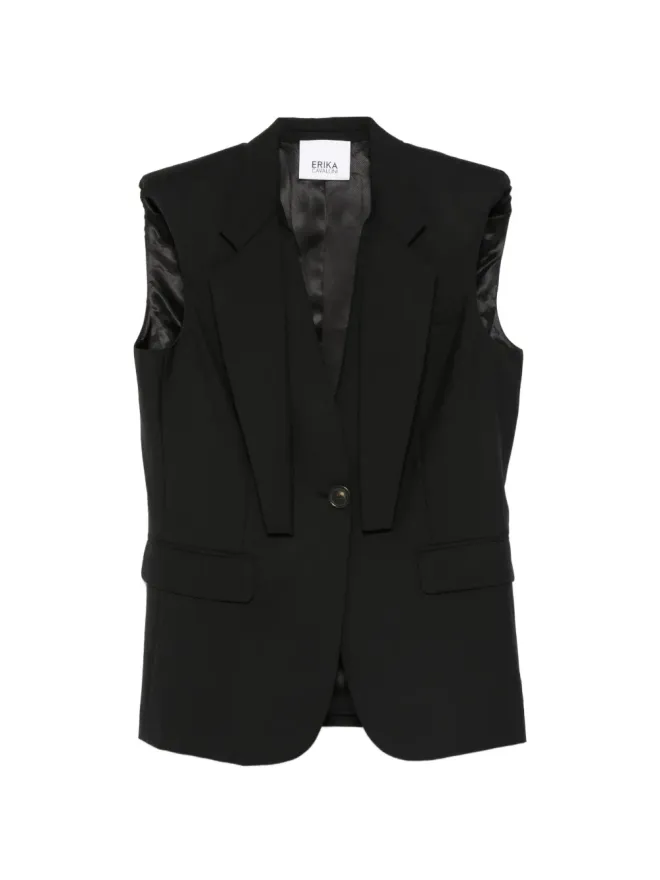 Erika Cavallini Erika Cavallini パッドショルダー ジレの商品画像