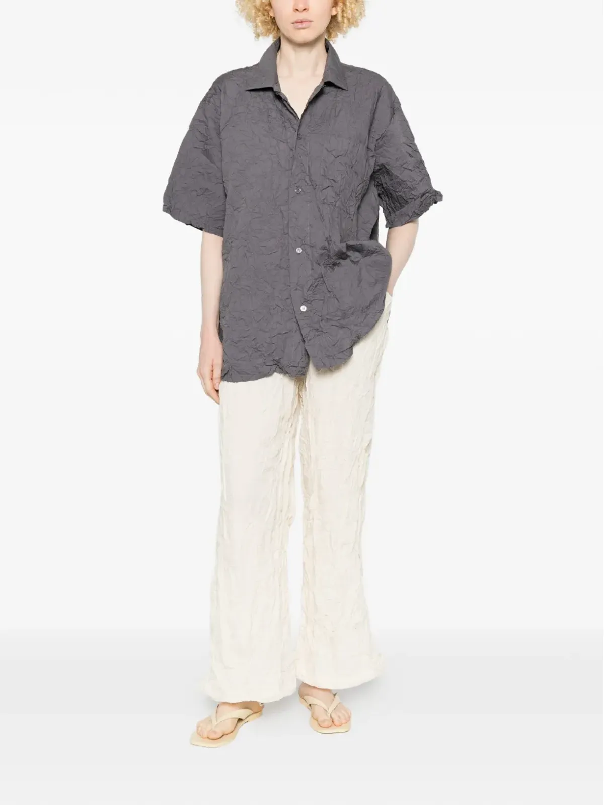 Gongdid Design シワ加工シャツ - 画像2