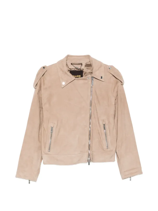 Moorer Moorer Loette zip-fastening leather jacketの商品画像