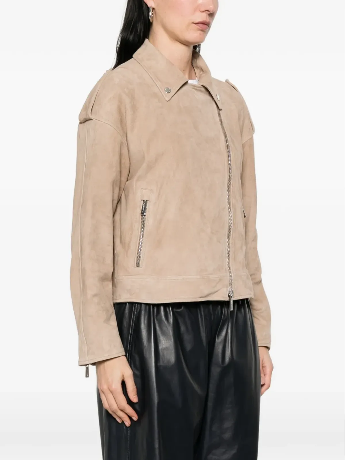 Moorer Loette zip-fastening leather jacket - 画像3