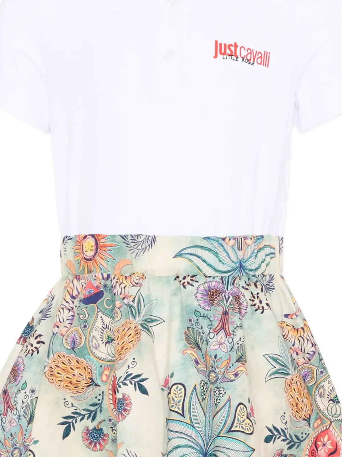 Just Cavalli Kids 花柄の半袖ドレス - 画像3