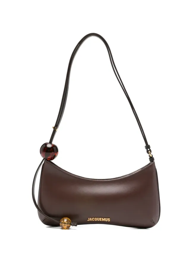 Jacquemus Pre-Owned Jacquemus Pre-Owned Bisou Perle レザーショルダーバッグ - ブラウンの商品画像