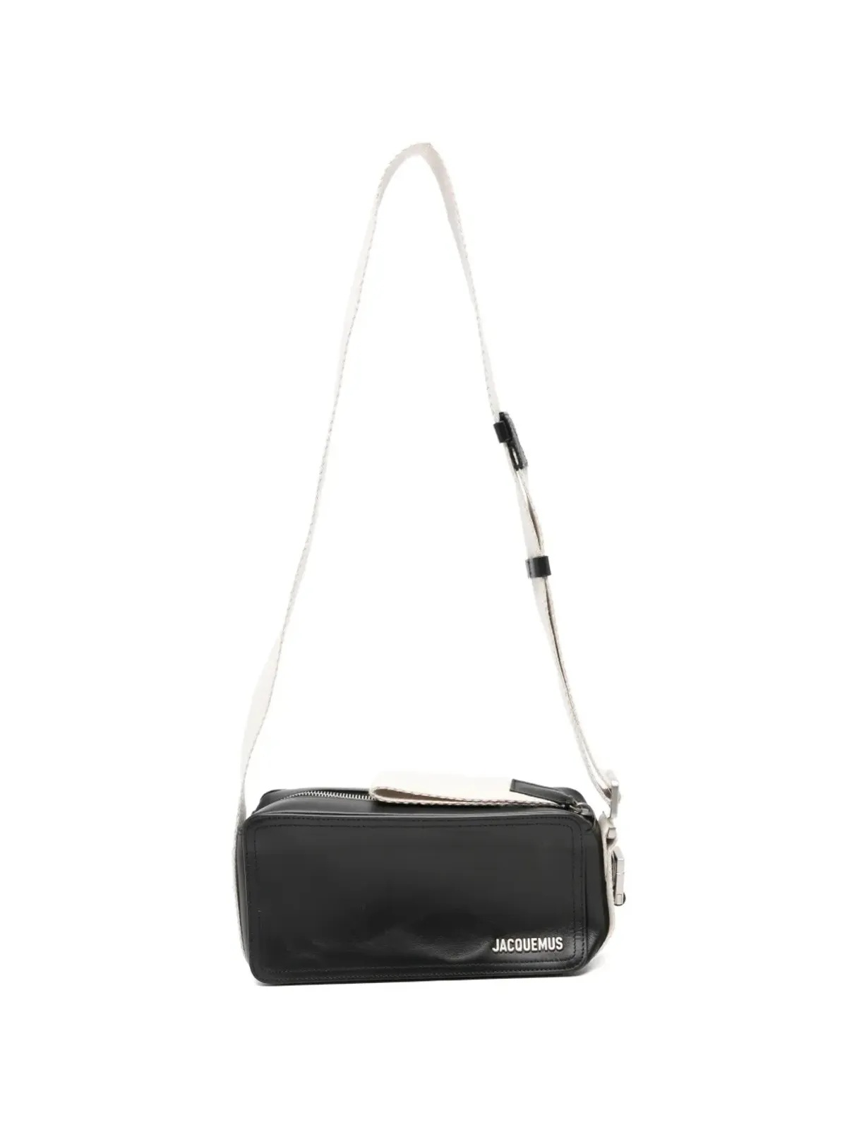 Jacquemus Pre-Owned The Cuerda leather messenger bag - Black - 画像1