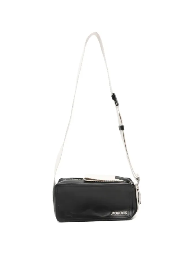 Jacquemus Pre-Owned Jacquemus Pre-Owned The Cuerda leather messenger bag - Blackの商品画像