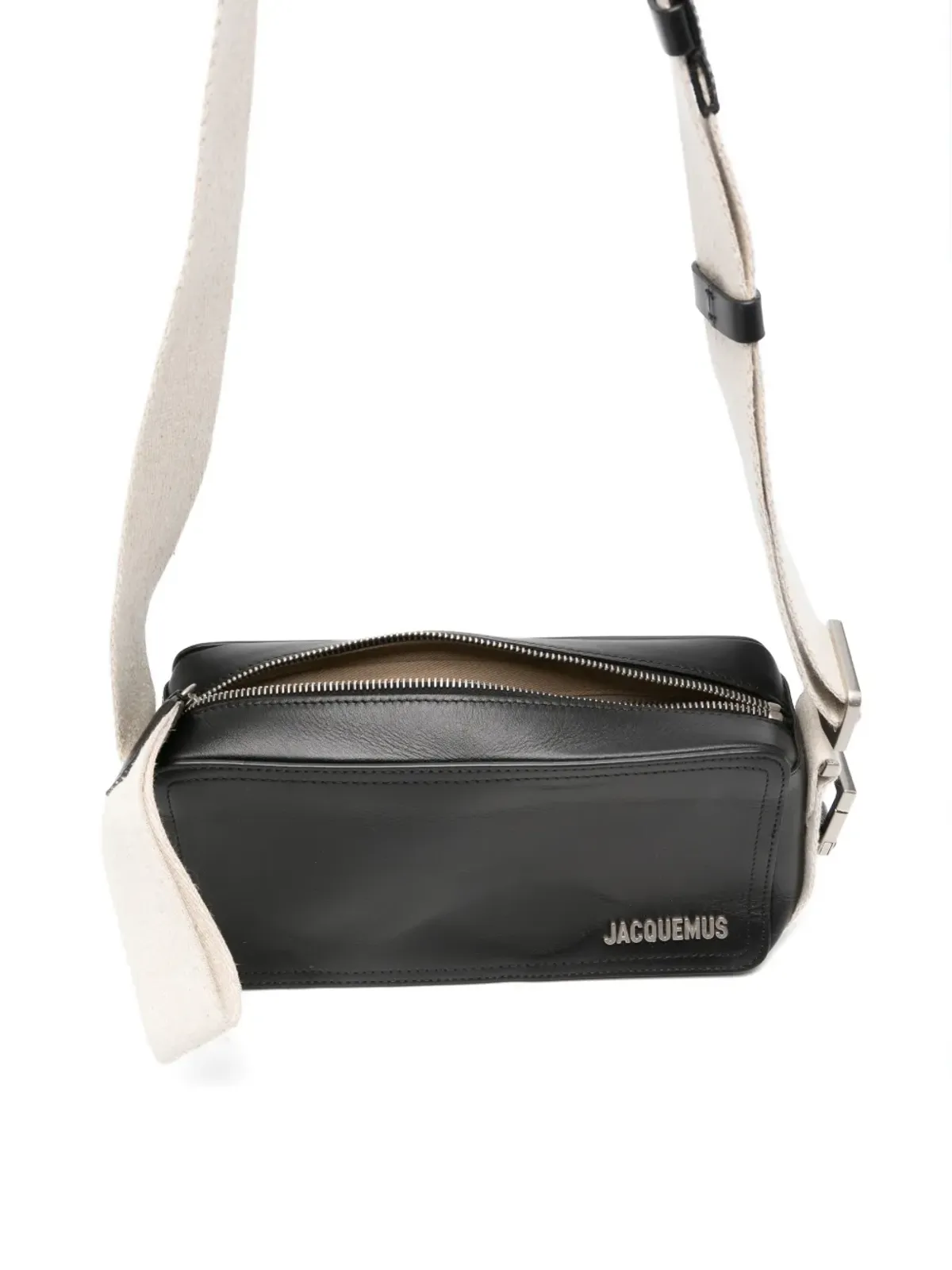 Jacquemus Pre-Owned The Cuerda leather messenger bag - Black - 画像5