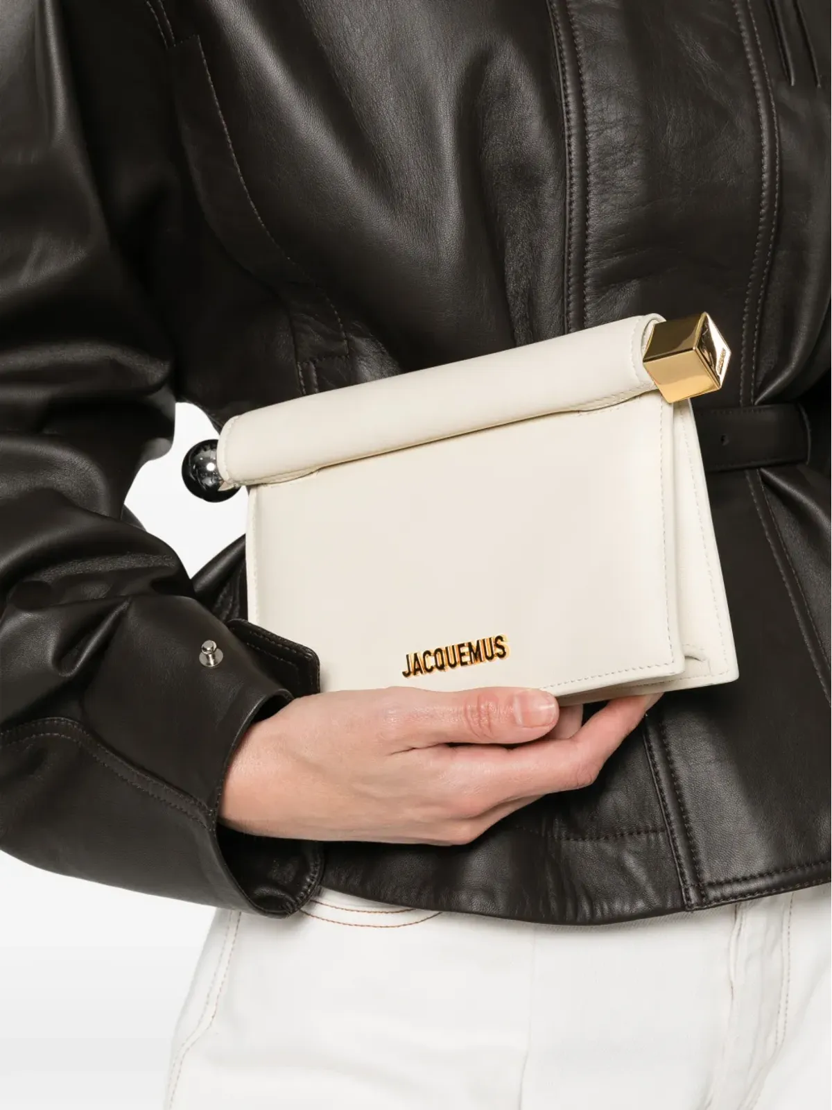 Jacquemus Pre-Owned ペティティ ポシェット チェーンストラップ クラッチバッグ - 画像2