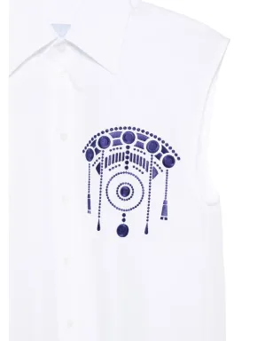 Seafarer プリント ノースリーブトップ - サムネイル3