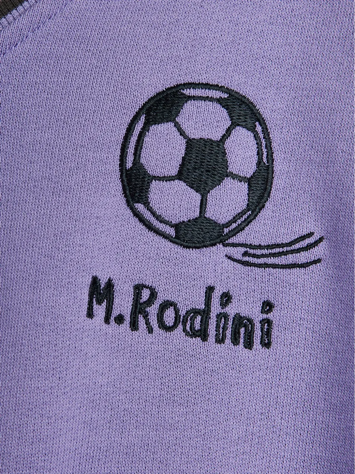 Mini Rodini フットボールVネック スウェットシャツ - 画像4