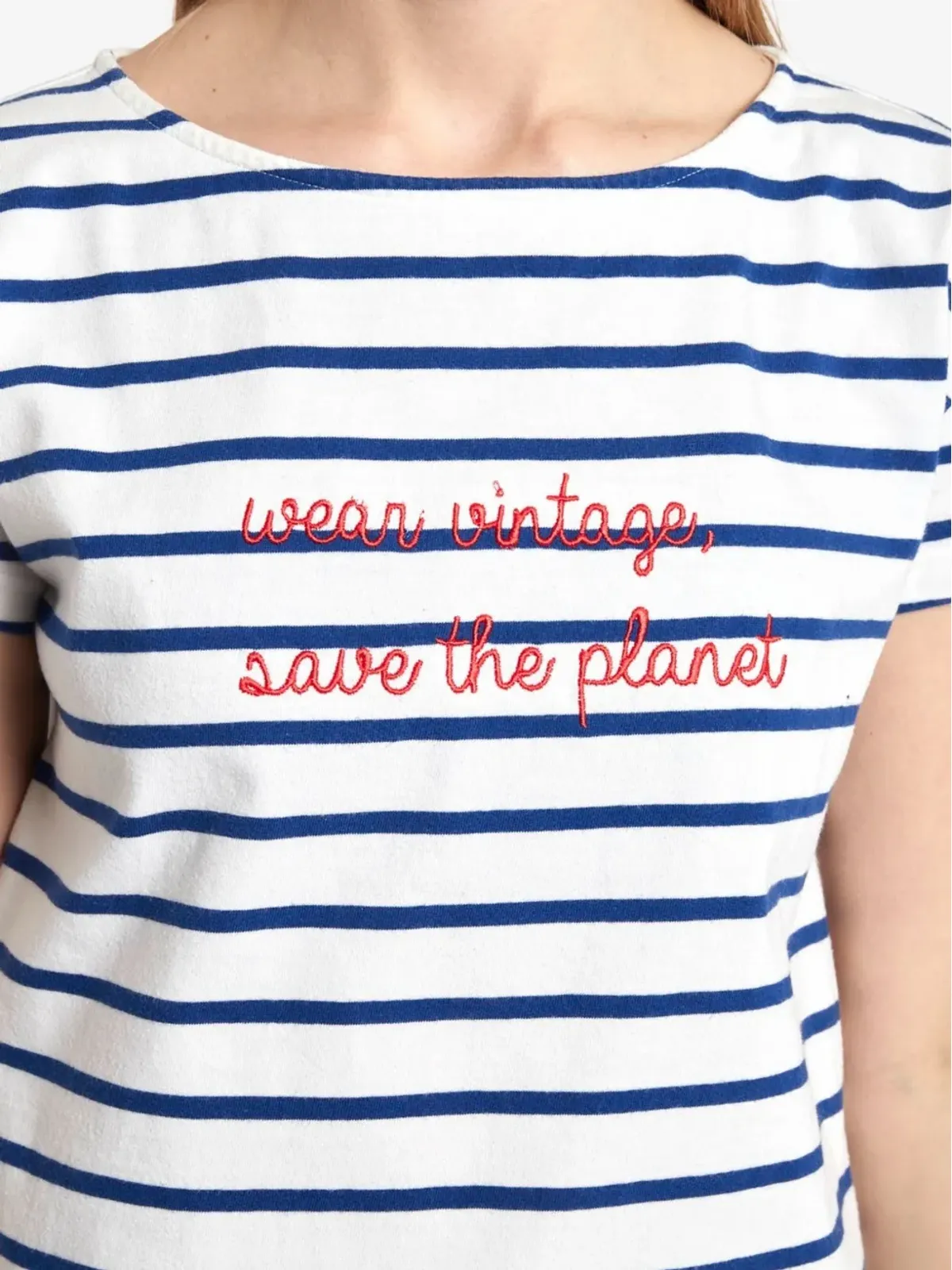 CAVALLI E NASTRI VINTAGE ストライプTシャツ - 画像5