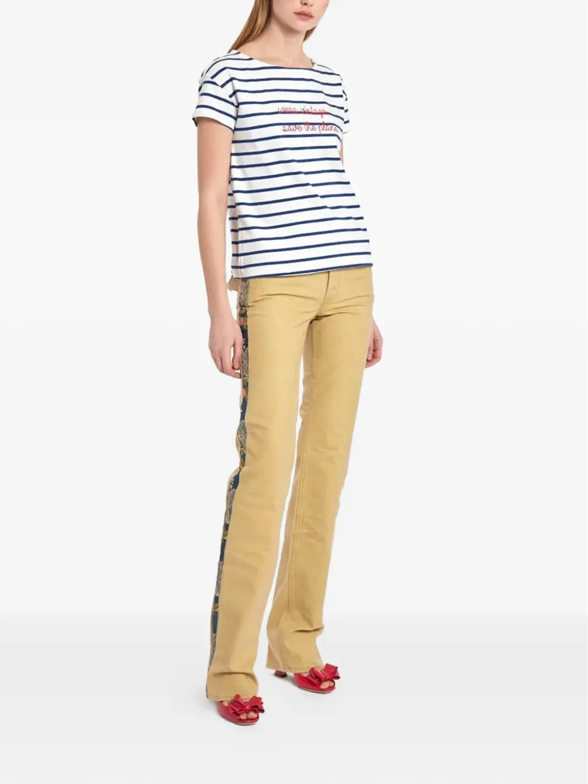 CAVALLI E NASTRI VINTAGE ストライプTシャツ - 画像3