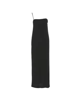 Versus Pre-Owned spaghetti-strap maxi dress - Black - サムネイル1