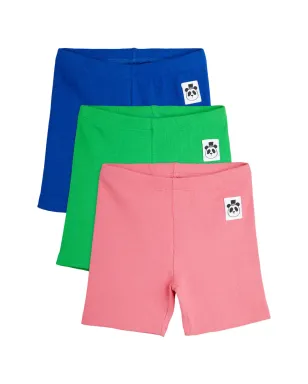 Mini Rodini ロゴパッチショーツ（セット3点） - Pink - サムネイル1