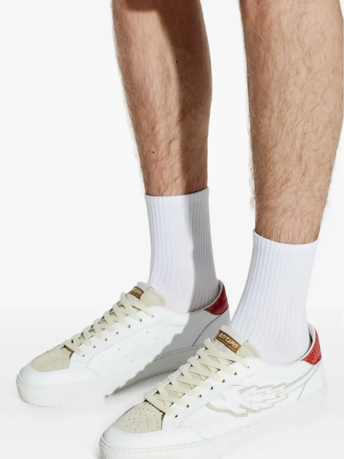 Enterprise Japan ENTJPN Jupiter Rocket wing-detail sneakers - White - 画像5