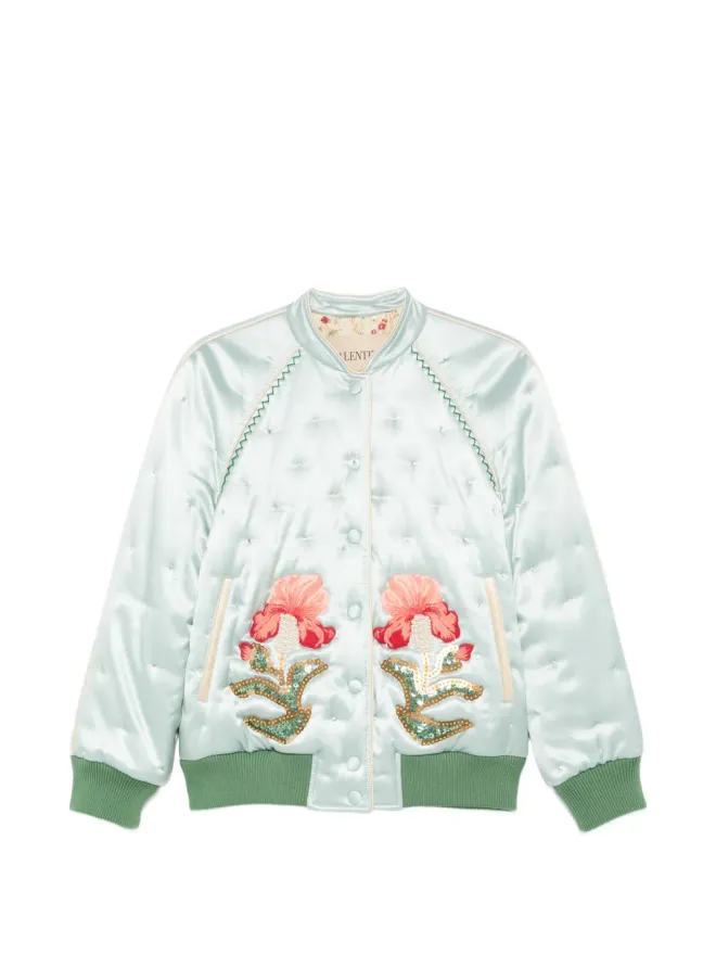 Valentino Garavani Valentino Garavani 花柄キルトボンバージャケットの商品画像