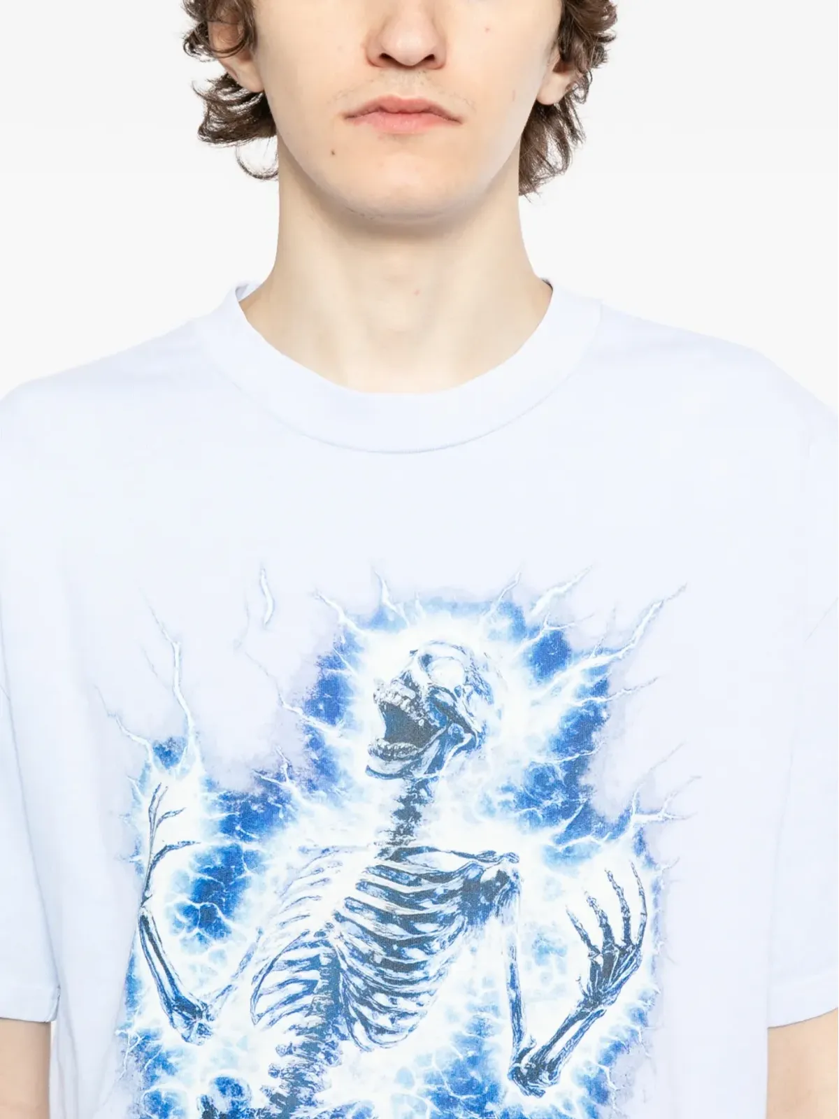 Melt 骸骨グラフィックTシャツ - ブルー - 画像5