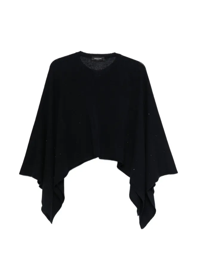 Fabiana Filippi Fabiana Filippi スパンコール付きニットポンチョの商品画像