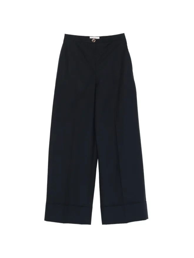 Agnona Agnona ポケット付きボタン留めパンツ - ブルーの商品画像