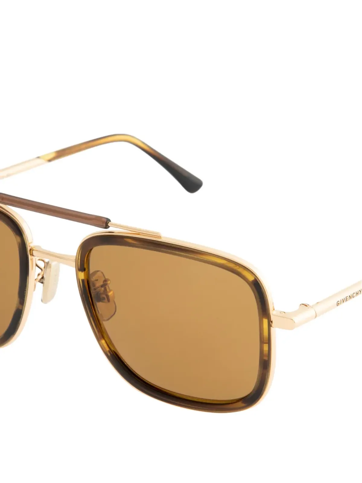 Givenchy Eyewear デイ・スクエアフレームサングラス - ブラウン - 画像3