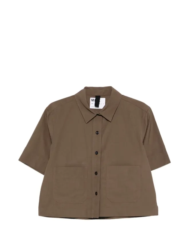 Mhl By Margaret Howell Mhl By Margaret Howell ポケット付きクロップドシャツの商品画像