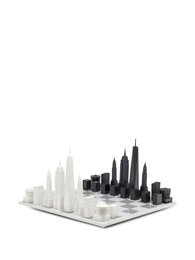 Skyline Chess Skyline Chess ニューヨーク市 チェスセット ホワイトの商品画像
