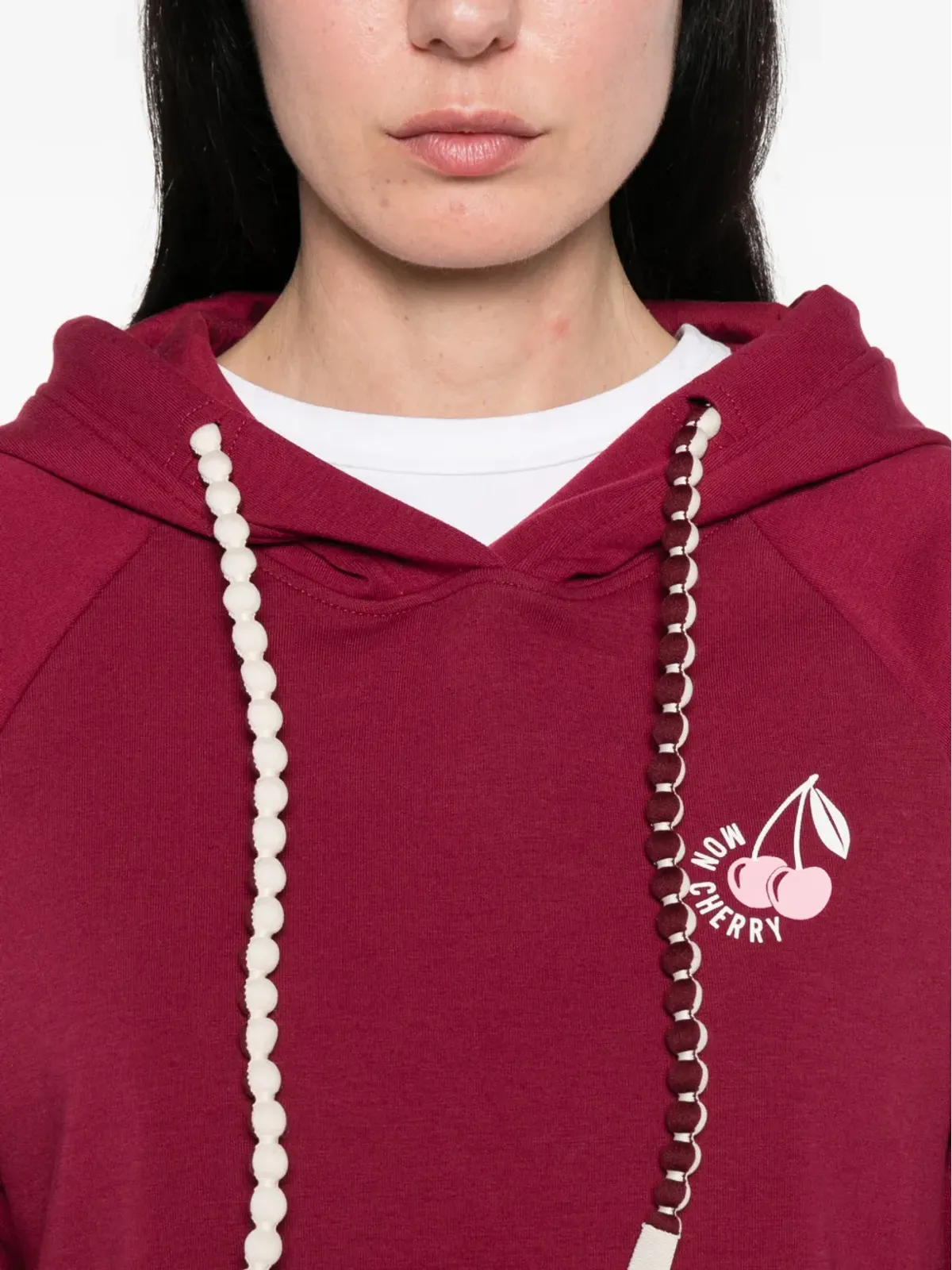 MARCCAIN ロゴプリント フーディー - レッド - 画像5