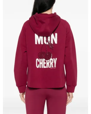 MARCCAIN ロゴプリント フーディー - レッド - サムネイル4