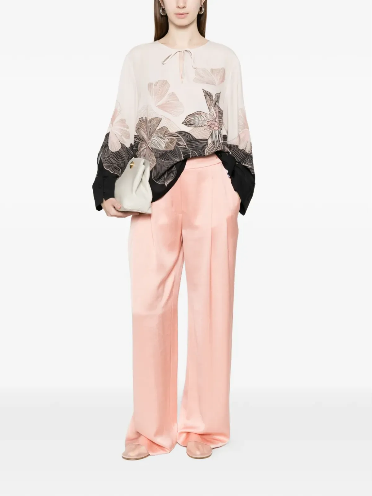 MARCCAIN プリーツ入りパラッツォパンツ - 画像2