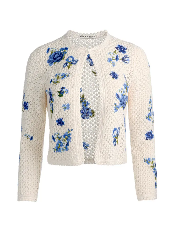 Alice + Olivia alice + olivia アンダーソン花柄カーディガンの商品画像