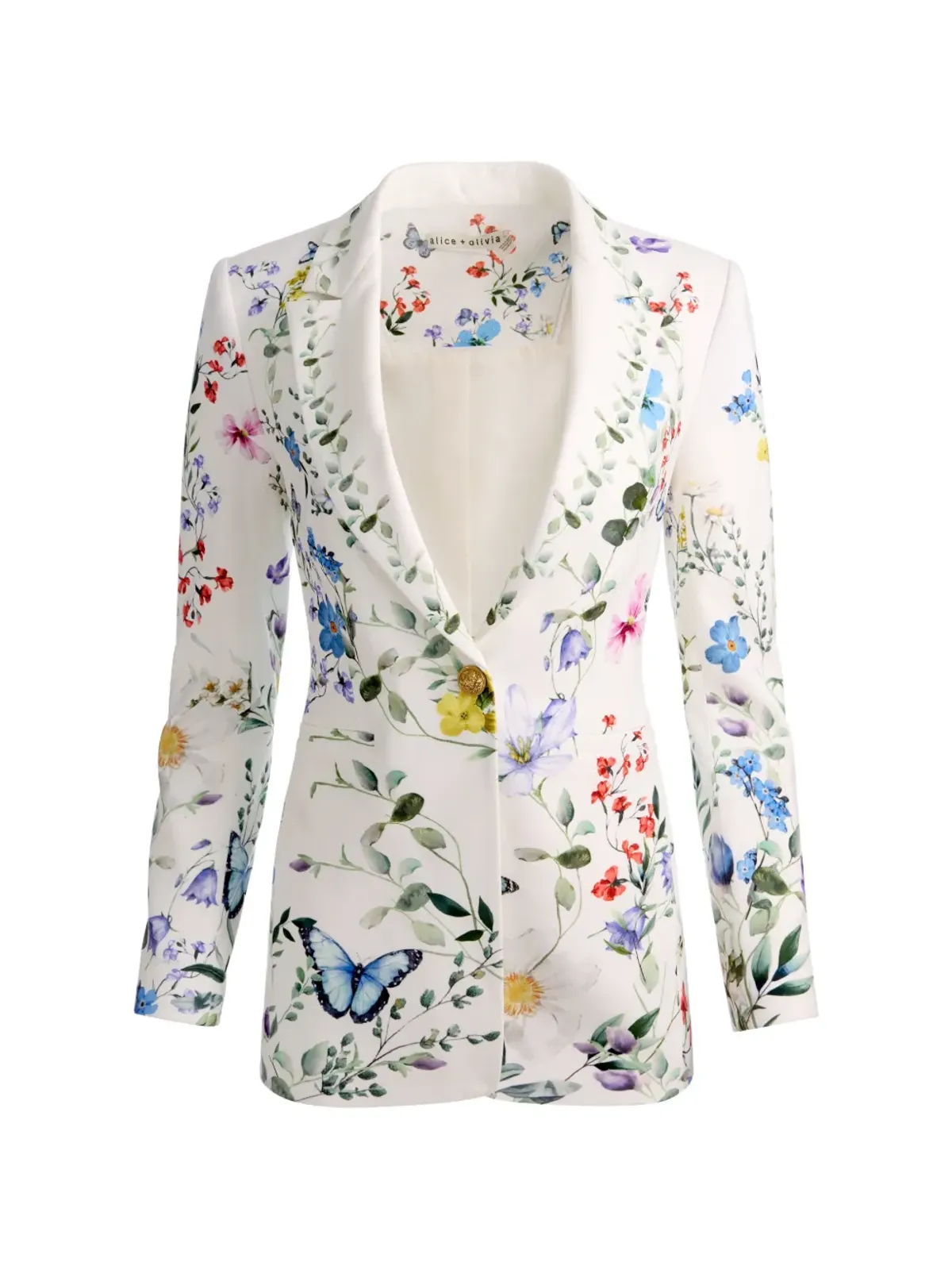 alice + olivia Breann プリント ブレザー - White - 画像1