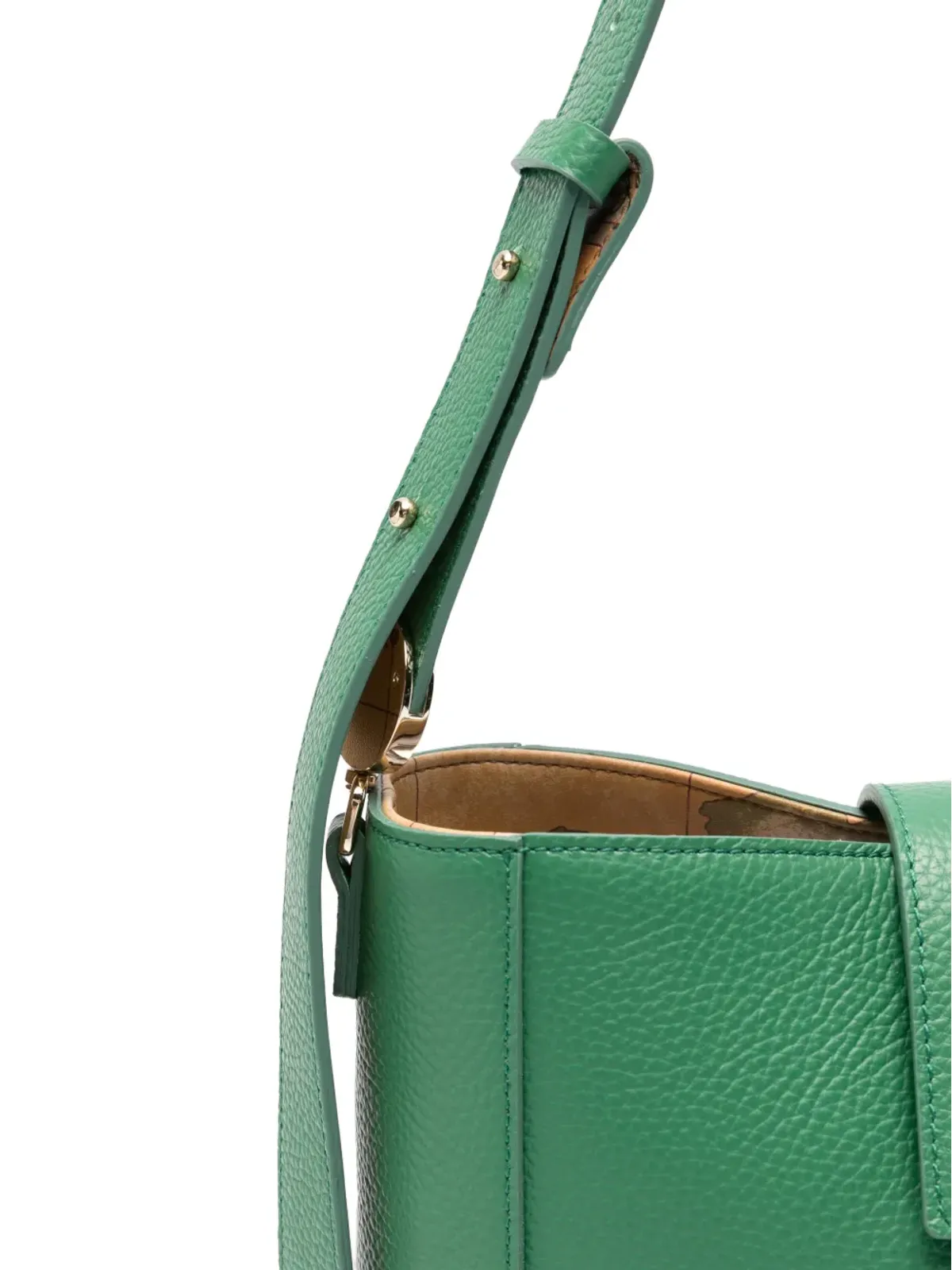 ALVIERO MARTINI 1° CLASSE フラップレザーショルダーバッグ - 画像3