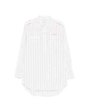 Off-White ストライプポケット付きミニドレス - サムネイル1