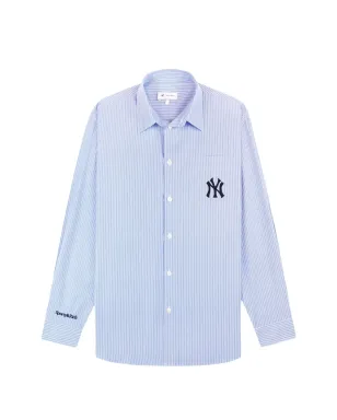 Sporty & Rich Heritage Yankees Serif blue shirt - サムネイル1